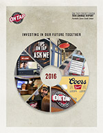 On Tap Credit Union's 2015 Annual Report Front Cover 